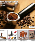 Premium Glass Ice Drip Coffee Maker For Next Level Cold Brew Delivery And Lightning Fast Drink Chilling with coffee and accessories.
