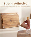 20 Pack Rubber Feet For Cutting Boards Non Slip Silicone Feet With Waterproof Adhesive Backing on wooden board