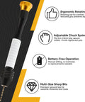 Pin Vise Hand Drill Kit With 22 Piece Micro Drill Bits Set 0.6mm To 2.5mm for jewelry making resin wood plastic miniatures