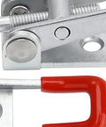 Close-up of Latch Pack 10 Piece Steel Fastener Kit With Quick Release Catch and Industrial Lock for toolboxes and enclosures.