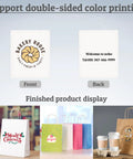 Custom Logo Gift Bags Kraft Paper With Handles Set Of 100 Double Sided Color Printing In Six Color Options Three Sizes