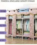 Next Level Portable Closet Wardrobe With Amped Up Bedroom Shelves And Pro Grade Fabric Build For Zero Drama Organization And Easy Peasy Assembly In Any Spot You Want, showcasing clothing organization and storage.