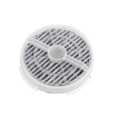 Top view of round Activated Carbon HEPA Filter Replacement For Air Purifiers FridaBaby Meleden RIGOGLIOSO GL2103 Jinpus LTLKY filter.