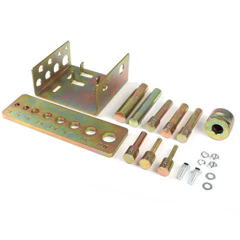 Heavy Duty Alloy Steel Press Pin Set Rock Solid Punch Kit Featuring Heat Treated Rust Resistant Build And Eight Versatile Drop Forged Adapters Straight Up Built Like A Tank For Demanding Garage Shop Projects