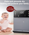 Wall Mounted Instant Hot Water Dispenser 2500W Boiler With Child Lock No Waiting 3 Second Heating 22L For Home And Office Gray Finish