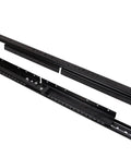 Hella Sturdy Steel Table Extension Brackets With Smooth Glide Rollers For Quick Flip Dining Or Coffee Desk Upgrades In Sleek Black Finish, showing heavy-duty steel components.