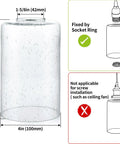 Seeded Lipless Glass Lamp Shade Cylindrical Light Cover With Standard Fitter Opening Designed For Chandeliers Pendants