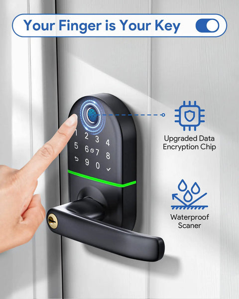 Keyless Entry Door Lock With Keypad For Front Door Smart Digital Lock With Handle Electronic Door Lock For Home Security