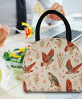 Insulated Lunch Tote Bag With 7 Liter Capacity For Work Travel And Outdoor Eats Keeps Food Fresh All Day Red Tailed Hawks Design