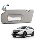 Honda CRV Sun Visor Driver Side With Lighted Mirror Gray Replacement Fits 2017 2018 2019 2020 2021 2022 Left Side Interior Accessory 83280 TLA A12ZB Ride Ready