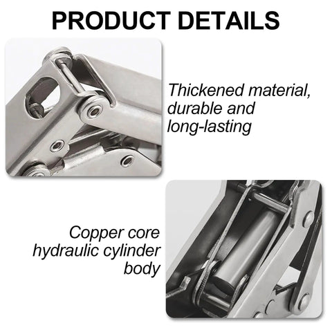 Two Pack Adjustable Lazy Susan Corner Cabinet Hinges Soft Close 130 To 170 Degree with durable thick steel and copper core