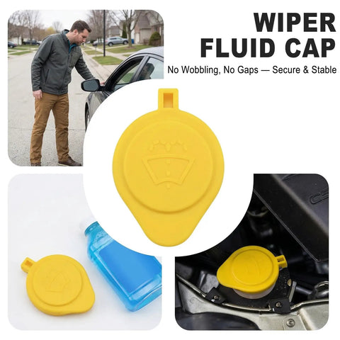 Yellow Washer Fluid Cap Replacement For Ford C Max Escape Focus Mustang Lincoln MKC Direct Fit Heat Resistant Plastic OEM 8L8Z 17632 A Compatible
