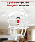 Top Tier Two Pack Pendent Fire Sprinkler Heads Built Hella Solid Featuring Half Inch Npt showcasing red bulb and white protective cage.