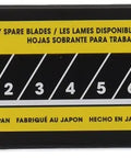25mm Super Heavy Duty Snap Off Blade With Ultra Sharp Black Edge, seven segments, carbon tool steel, packaging shown.