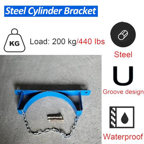 Heavy Duty Gas Bottle Wall Mount Bracket For Propane Oxygen Nitrogen And Argon Cylinders Portable Cylinder Holder