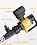 Heavy Duty Electric Drum Pump 1000W Brushless Motor For Diesel And Kerosene Transfer fast flow hose and battery interface