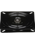 Beefed Up Boat Seat Swivel With 360 Degree Ball Bearing, 6 1/4 Inch Fit, Steel With Black Powder Coat, Top View