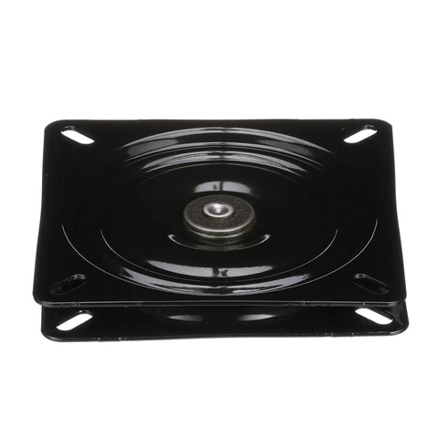 Beefed Up Boat Seat Swivel With 360 Degree Ball Bearing, 6 1/4 Inch Fit, Steel With Black Powder Coat, Top View