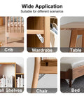 12 Pack Universal Stainless Steel Furniture Corner Connectors With Screws for crib, wardrobe, table, shelves, chair, bed
