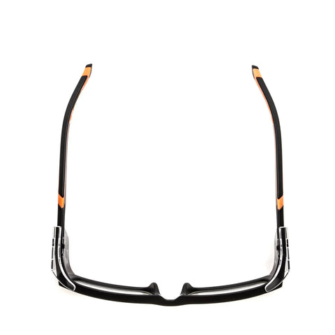 Leaded Radiation Safety Glasses With SF-6 HT Lenses, 0.75mm Pb Equivalency, rubberized nose pads, rear view of TR-90 frame
