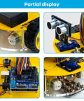 Smart Robot Car Kit With Ultrasonic Sensor And R3 Board Compatible With Arduino IDE No Brainer Setup Beginner Friendly Tutorial