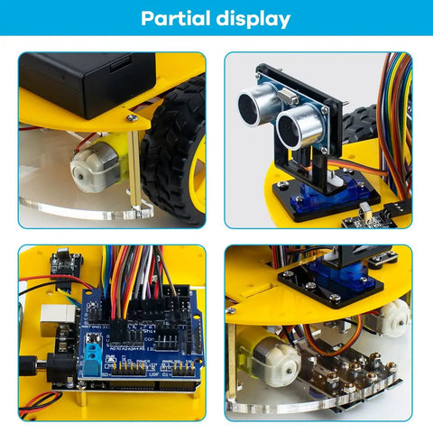 Smart Robot Car Kit With Ultrasonic Sensor And R3 Board Compatible With Arduino IDE No Brainer Setup Beginner Friendly Tutorial