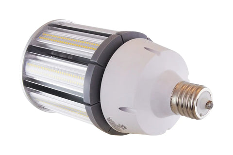 Clear EX39 Base Light Bulb With Phenolic Candelabra Socket And Paper Liner, 100W Equivalent, Works With LED HID Lighting At 5K Color Temp, 277 To 480V, Perfect For Home Or Office Fixtures, side view