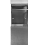 Built Tough Heavy Duty Wall Mounted Stainless Mailbox With Locking Keyed Security Industrial Grade 304 Brushed Stainless Steel Front View