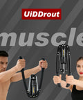 Twister Arm Exerciser With Adjustable Hydraulic Resistance From 22 To 440 Lbs For Fast Home Workouts, showcased by two users.