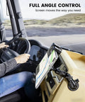 Heavy Duty Drill Base Tablet Mount Built Like A Tank Truck Dashboard Holder with 360 swivel arm for tablets in truck.
