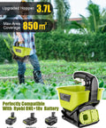 All Season Handheld Seed And Fertilizer Spreader For Lawns, 18V Battery Compatible, 3.7L hopper, max coverage 850m²