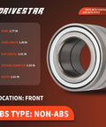 Front Wheel Hub Bearing For Ford F150 2004-2008 RWD And Lincoln Mark LT 2006-2008 RWD Without ABS with measurements