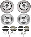 PowerStop front and rear brake kit with disc rotors and ceramic pads for Honda Pilot 2016-22 and Ridgeline 2017-25.