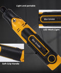 Lightweight Cordless 3.6V Rotary Tool Kit With 55 Piece Set For DIYers Includes Diamond Burrs Cut Off Wheels Sanding Drums