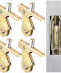 4 Pack Heavy Duty Stainless Steel Sliding Screen Door Rollers 1 Inch Smooth Glide With Spring Loaded Arm Adjusting Sleeve And Screws