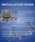 Installation guide for Rear Wheel Bearing Hub Assembly 512353 Fit Honda Accord 2008 2012 And Acura TSX 2009 2014