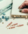 40 Piece Drywall Anchor Kit With Screws, Rust Proof Steel Expansion Anchors for Wood and Hollow Walls with hand installing anchor