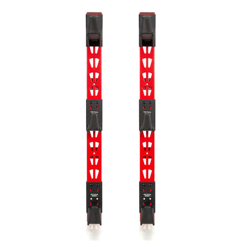 Beefy Six Arm Cantilever Wall Mount Rack For Wood, Lumber Or Pipe Storage, red uprights with six adjustable arms
