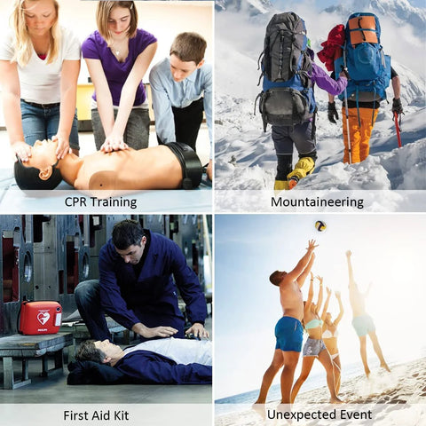 Yzpacc 50-pack disposable CPR masks with one-way valve and key-chain ring, colorful shields for first aid or CPR training.