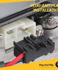 Close-up of plug-and-play connector on HID Headlight Ballast Control Unit With Igniter For Lexus IS250 RX350 GS350 ES350 GS300 Prius Solara