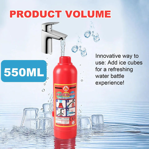 Rad Fire Extinguisher Water Guns For Kids 2 Pack Super Range Squirt Toys With Hella Big 550Cc Tank And Kickass 30 Foot Blast Top Shelf Summer Pool Beach Fun For Brothers And Sisters Squad Play Vibes