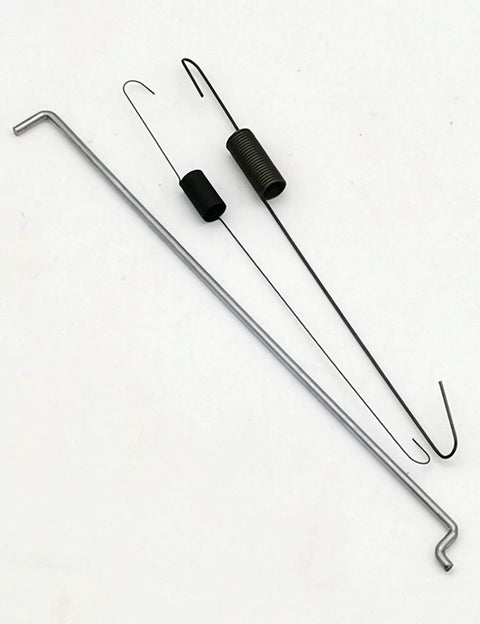 Throttle Control Assembly Kit rods and springs for Predator 212cc and Honda GX engines, showing metal components and design layout.