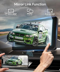 Wireless CarPlay And Android Auto Car Stereo With 7 Inch HD Touchscreen displaying racing car via mirror link function