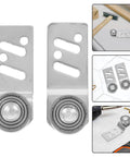 Stainless Steel Sliding Door Pulley With Ball Bearings 23mm Axle Diameter Heavy Duty Bearing Pulley For Industrial And Warehouse Use Workhorse Grade For Garage Doors Closets And Security Doors 1 Pair