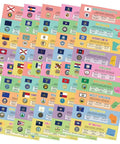 10 Dual State Posters Set For Classroom Learning, 12 By 18 Inch Social Studies Wall Decor Covering The 50 States