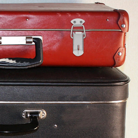 Spring Loaded Toggle Latch Catch Stainless Steel Lockable Clip on Red Toolbox Suitcase