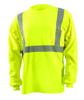LST2 FR YM Classic Long Sleeve Occlux T Shirt With Pocket High Visibility Yellow ANSI Class 2 Flame Resistant Arc Rated