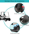 Universal Golf Cart Ball Washer And Club Head Cleaner Kit For Yamaha EZGO Club Car Star EV mounting options display