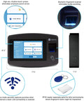 Biometric Fingerprint Time Clock With RFID And PIN Cloud Based Attendance System For Small Businesses One Stop Payroll Ready