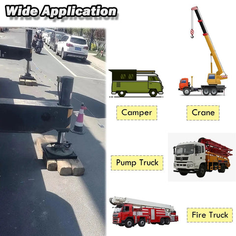 Heavy Duty Crane Outrigger Pads, Tough As Nails Stabilizer Plates And Leveling Blocks For Boom Lifts And Camper Jacks, Wide Footprint Handles Heavy Loads And Stops Soft Ground Sinking Dead